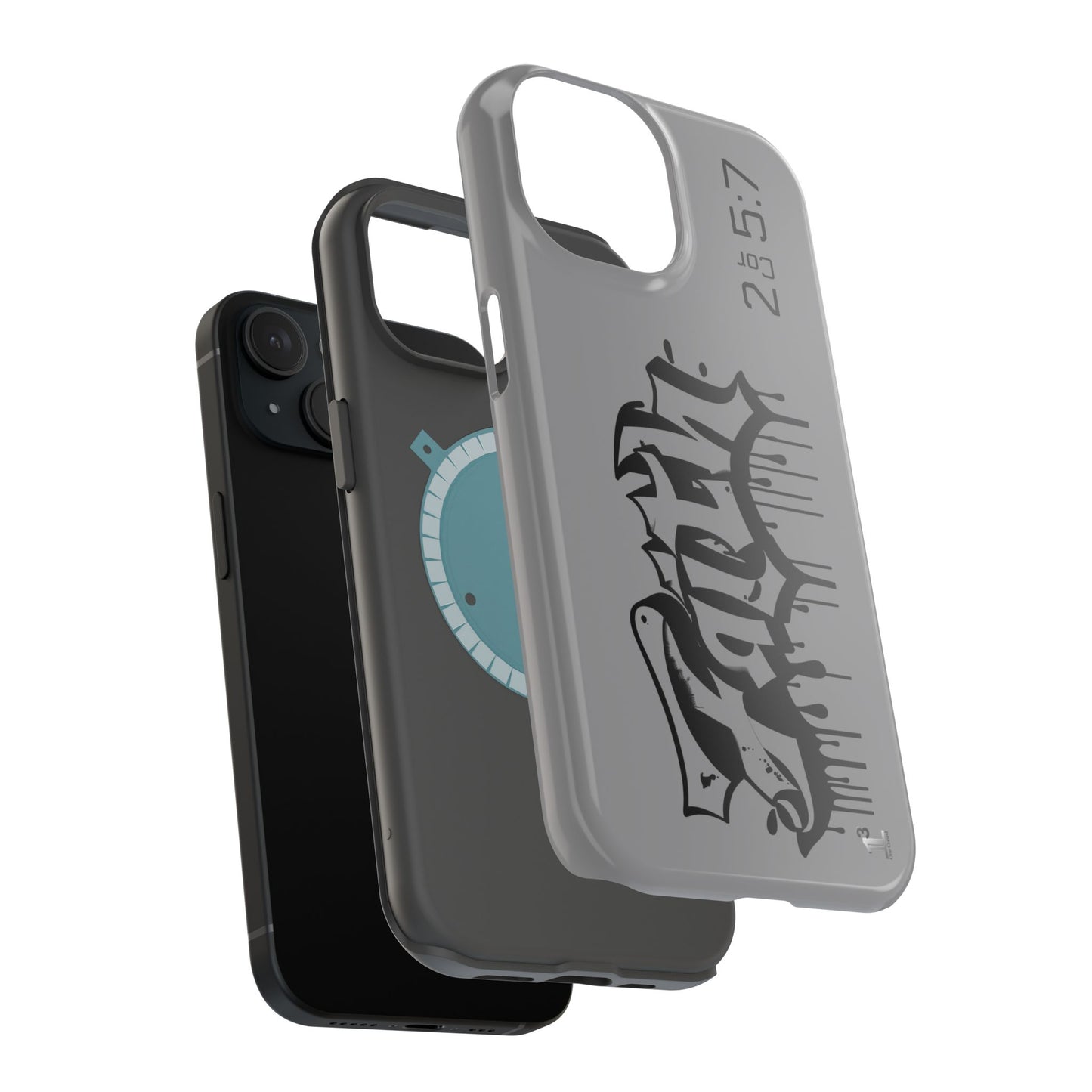 Magnetic Phone Case - Faith (Grey)