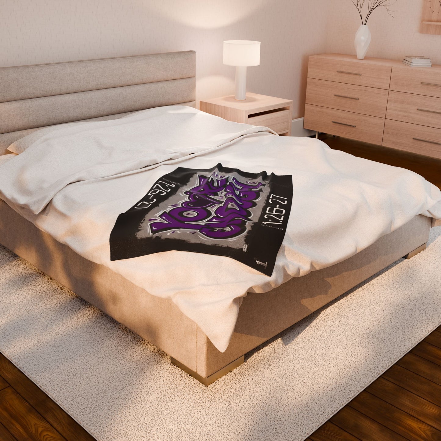 Plush Blanket - You're Enough (Black)