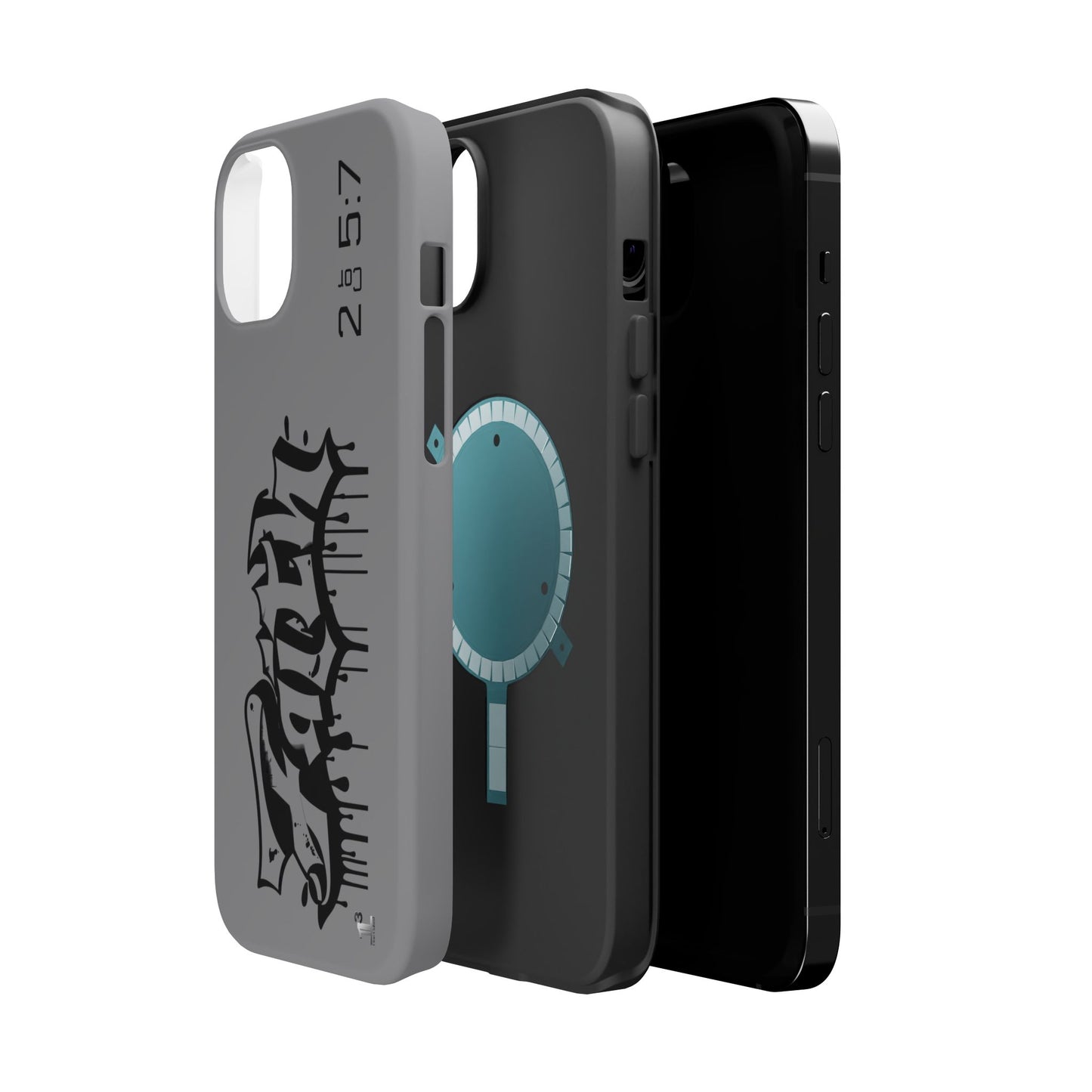 Magnetic Phone Case - Faith (Grey)