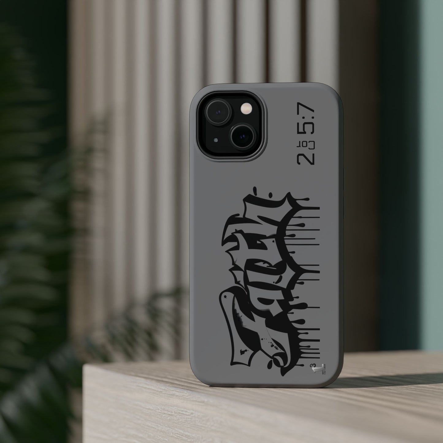 Magnetic Phone Case - Faith (Grey)