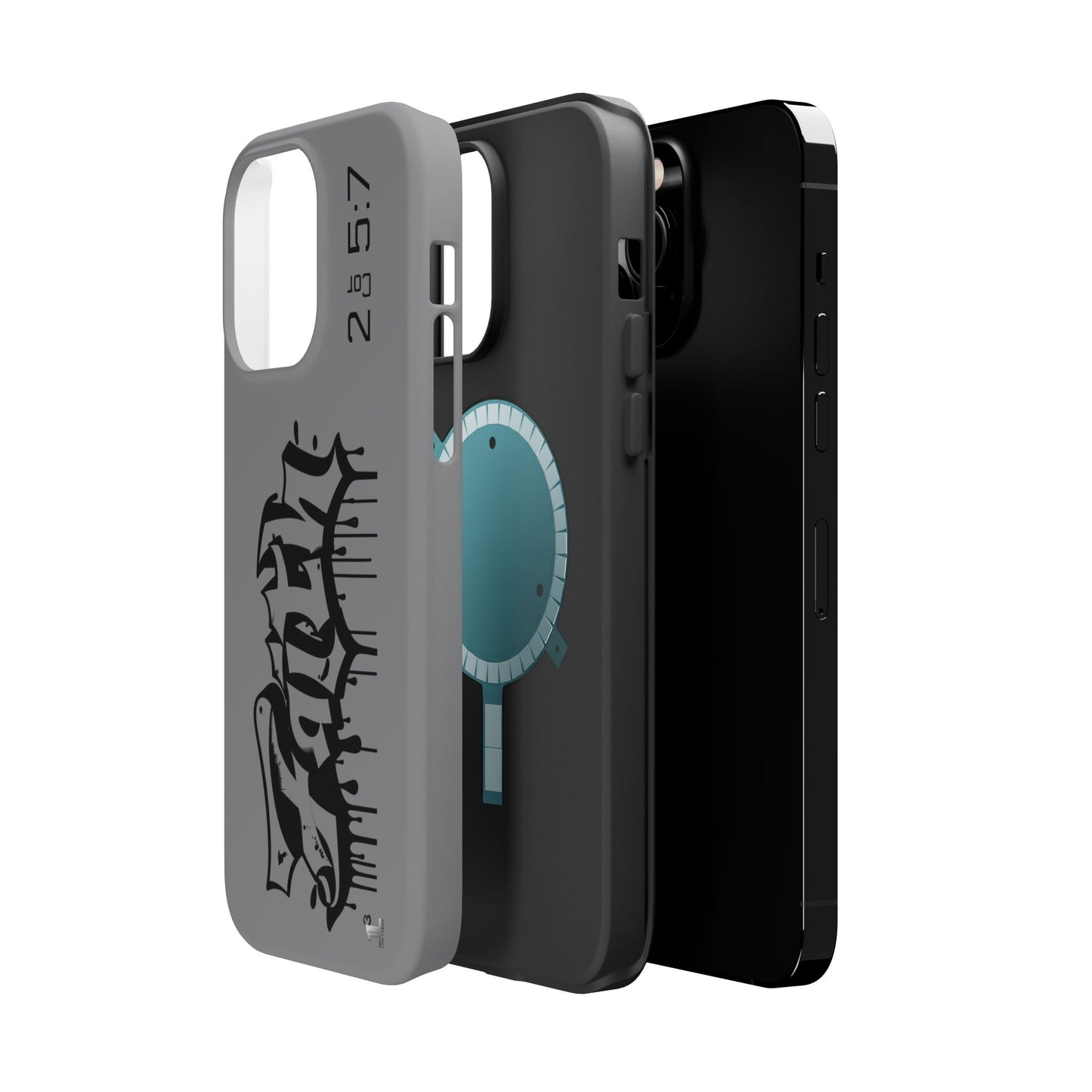 Magnetic Phone Case - Faith (Grey)