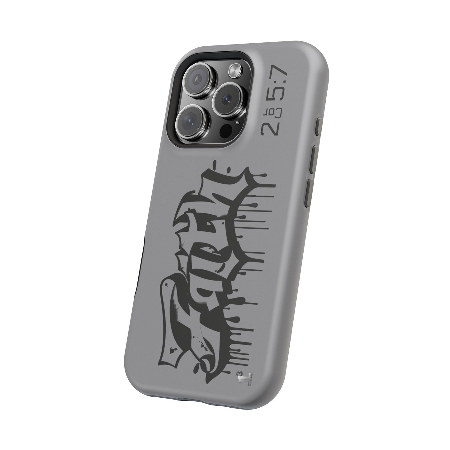 Magnetic Phone Case - Faith (Grey)