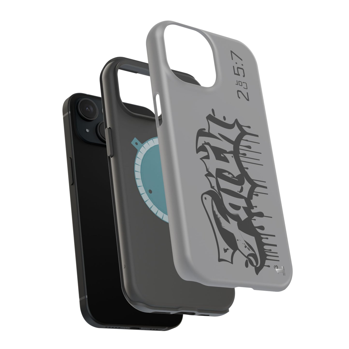 Magnetic Phone Case - Faith (Grey)