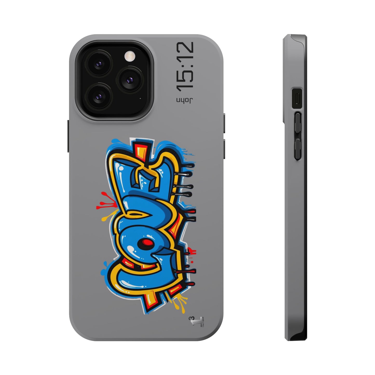 Magnetic Phone Case - Love (Grey)