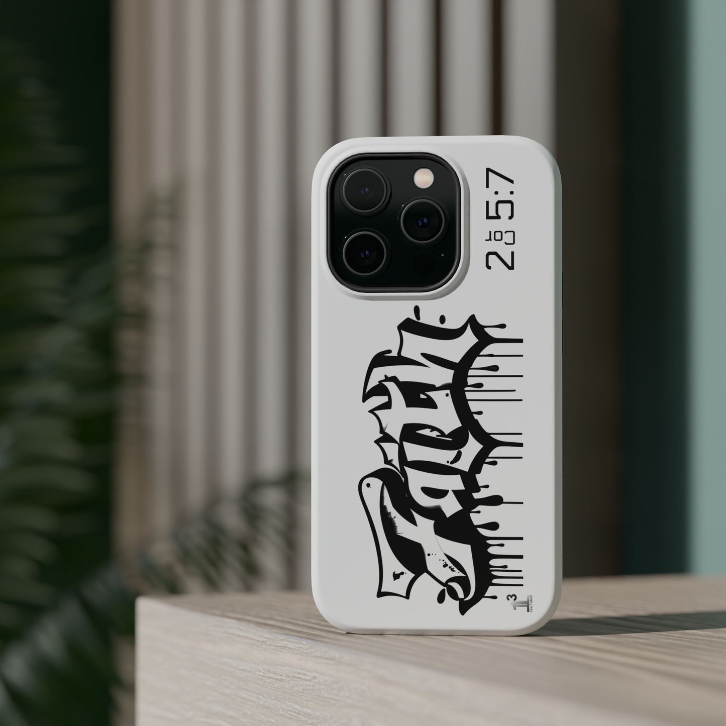 Magnetic Phone Case - Faith (White)