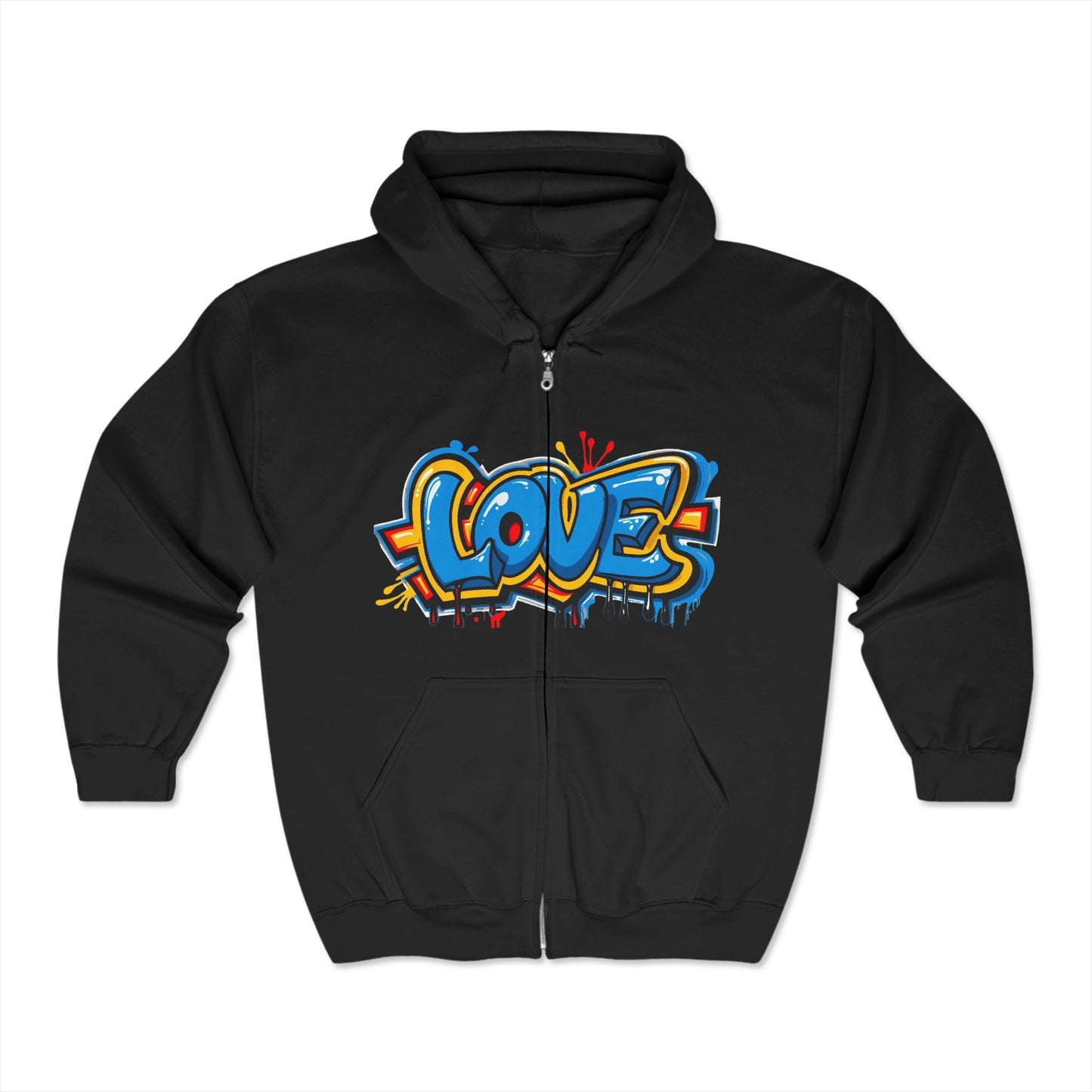 Full Zip Hooded Sweatshirt - Know God's Love - Religious Christian Apparel