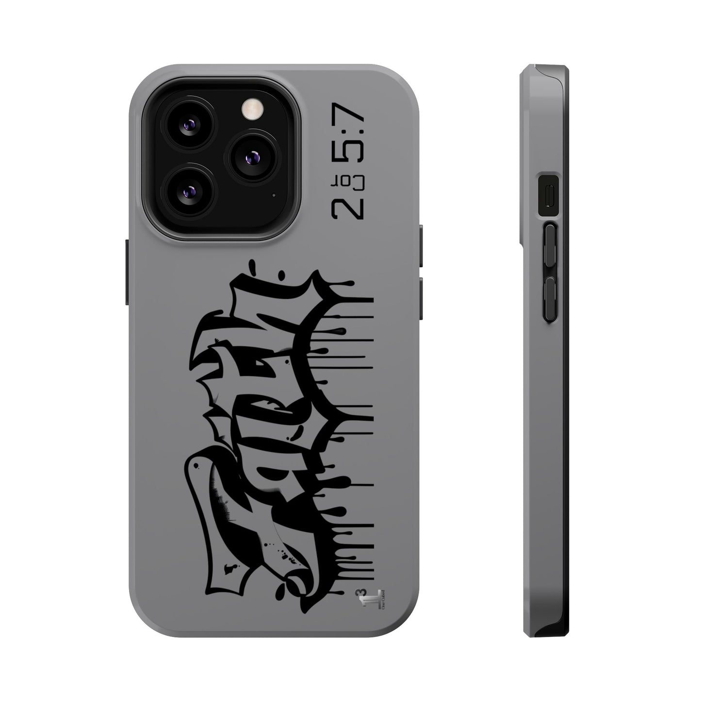 Magnetic Phone Case - Faith (Grey)