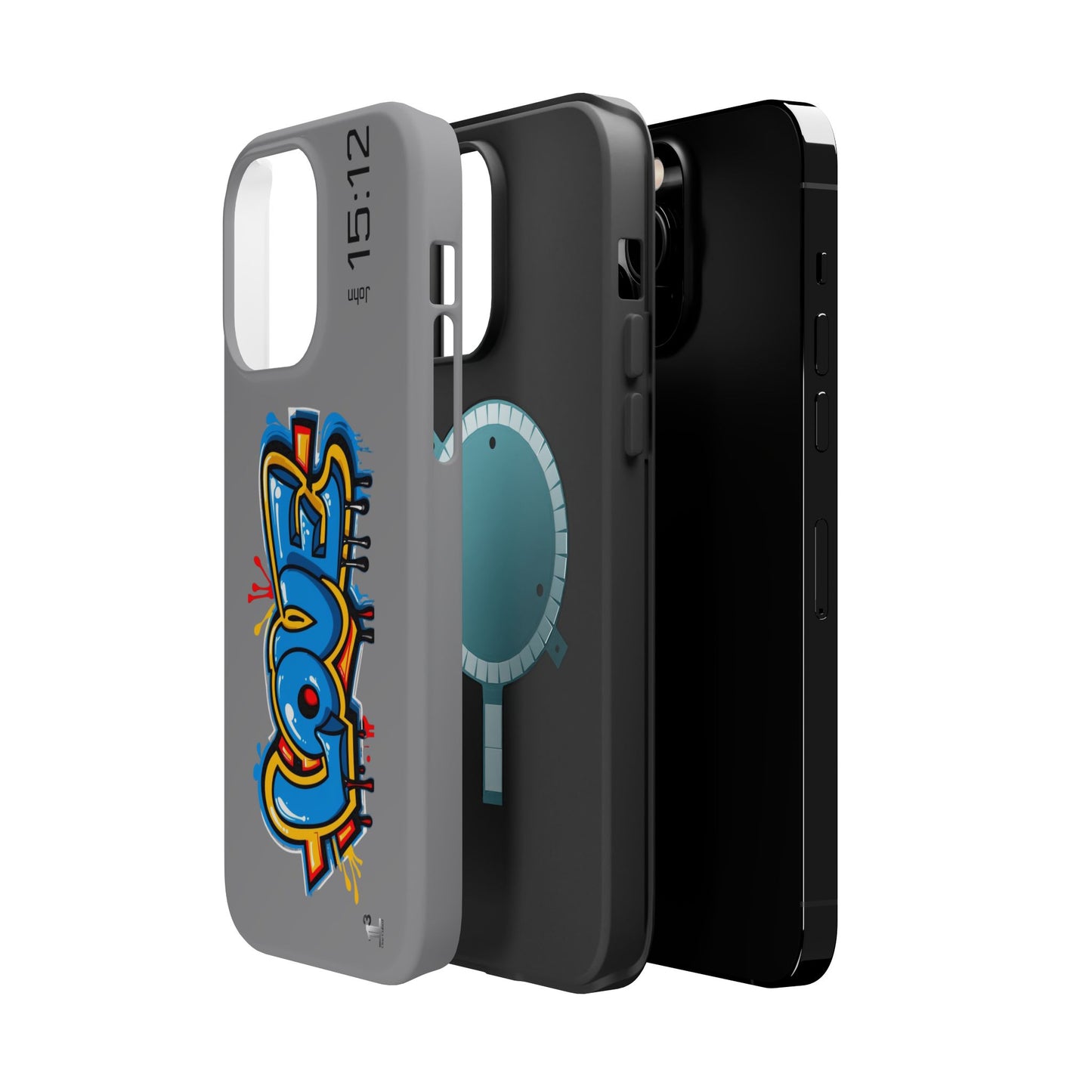 Magnetic Phone Case - Love (Grey)