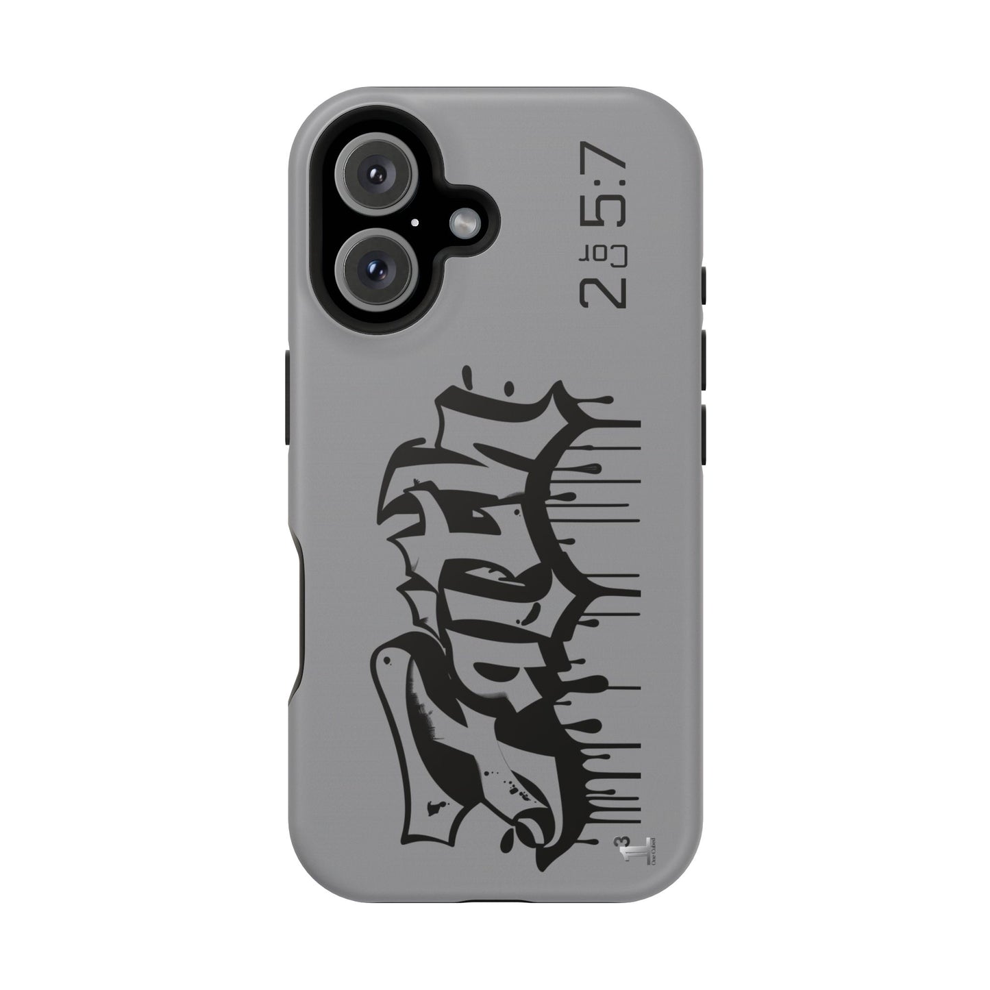 Magnetic Phone Case - Faith (Grey)