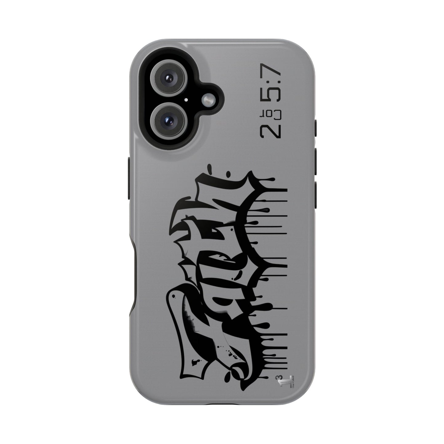 Magnetic Phone Case - Faith (Grey)