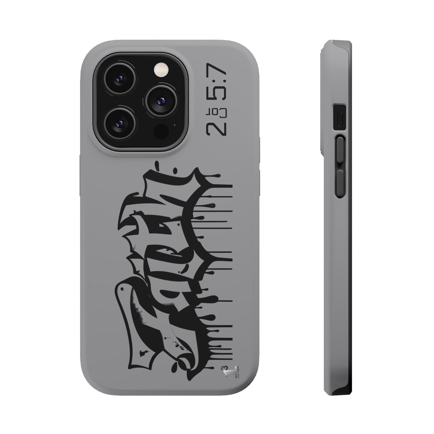 Magnetic Phone Case - Faith (Grey)