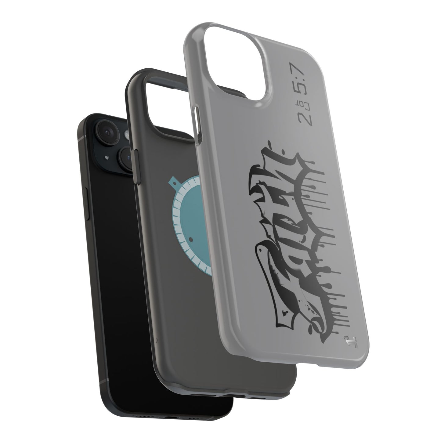 Magnetic Phone Case - Faith (Grey)