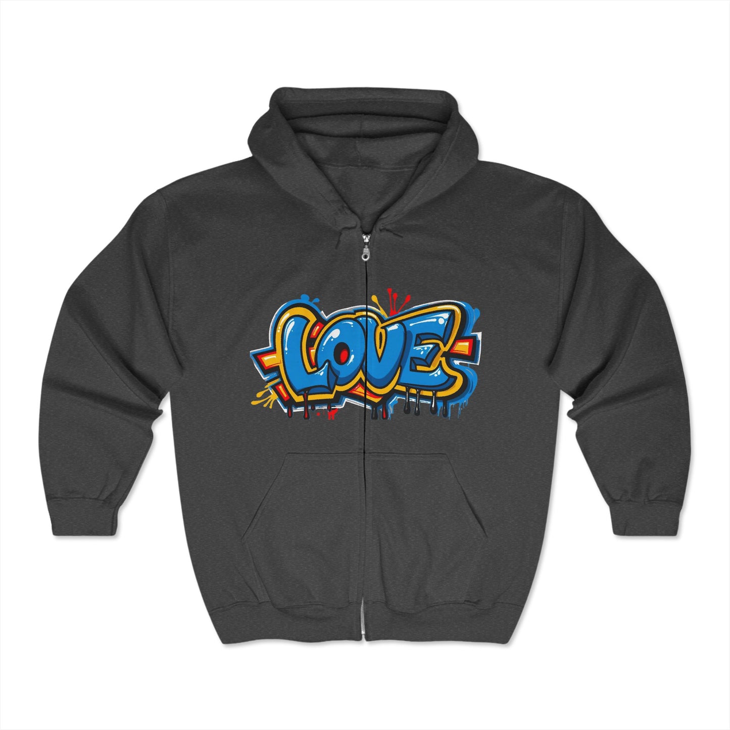 Full Zip Hooded Sweatshirt - Know God's Love - Religious Christian Apparel