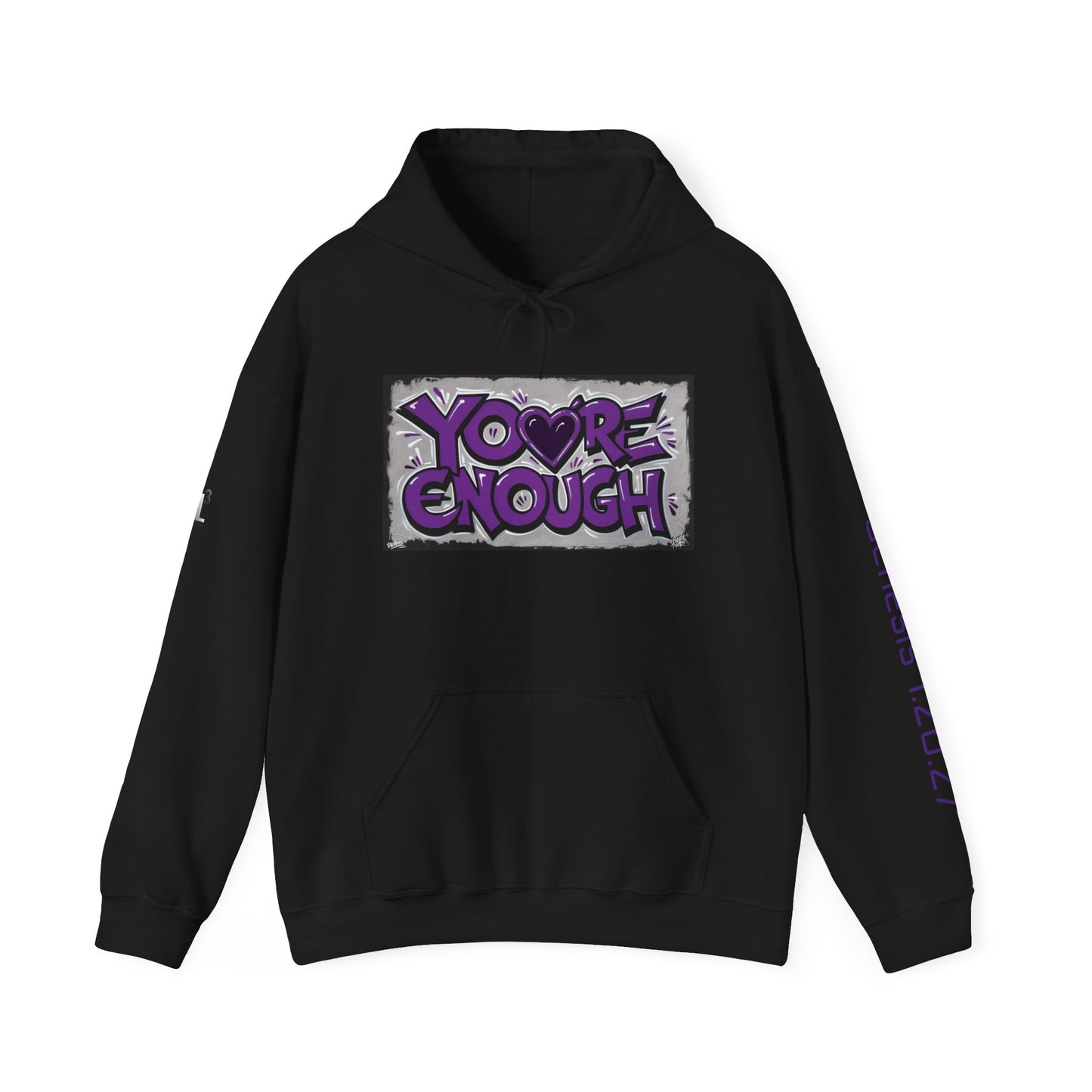 Hooded Sweatshirt You're Enough - Religious Christian Apparel