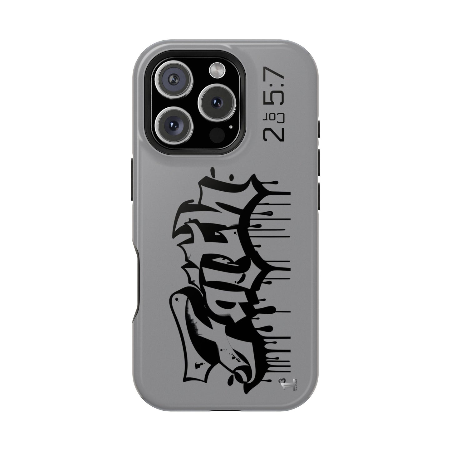 Magnetic Phone Case - Faith (Grey)