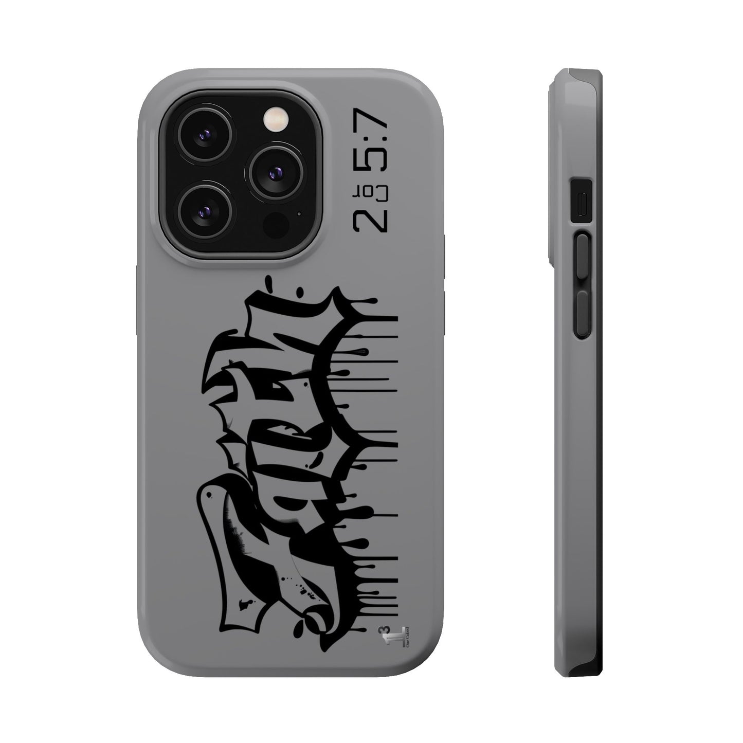 Magnetic Phone Case - Faith (Grey)