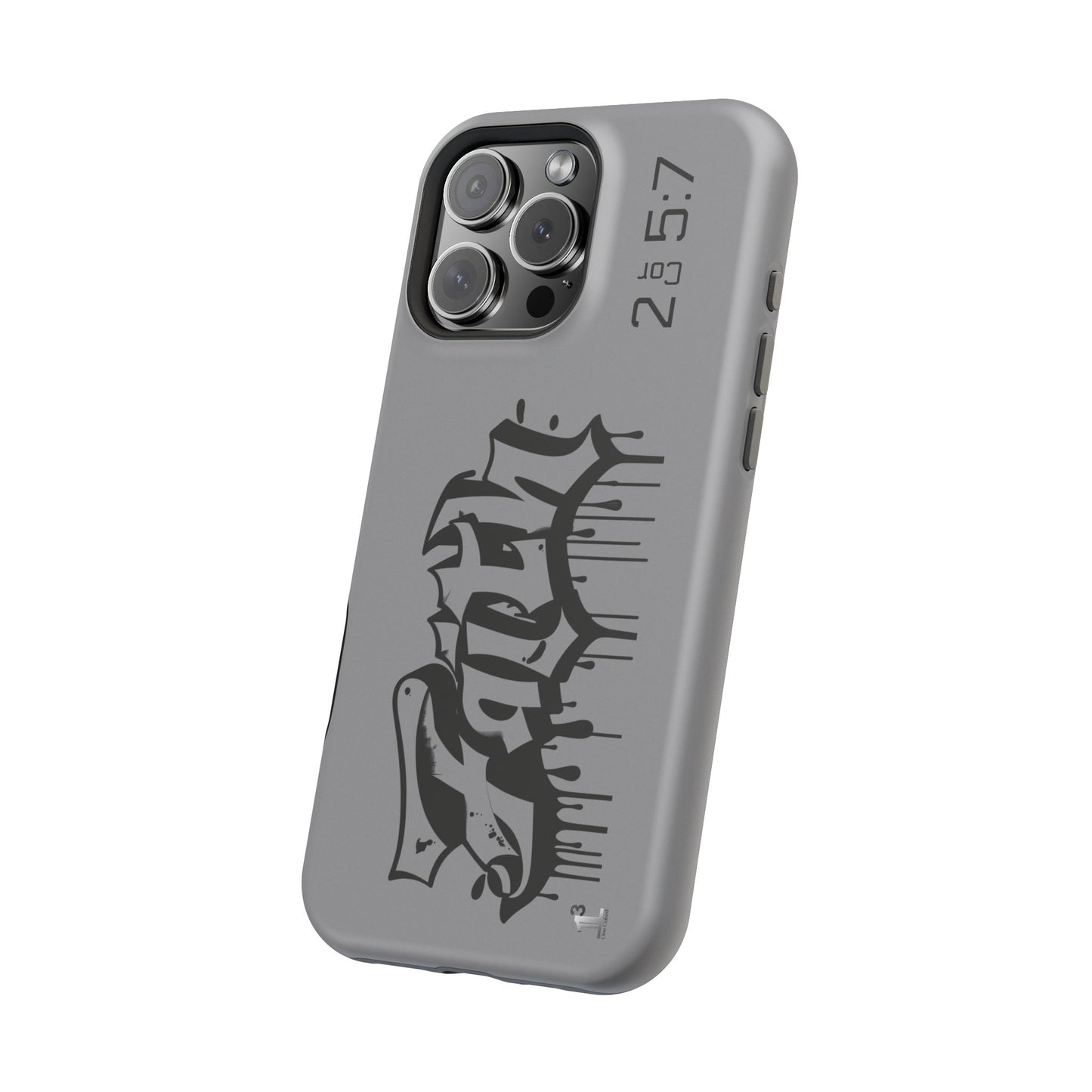 Magnetic Phone Case - Faith (Grey)