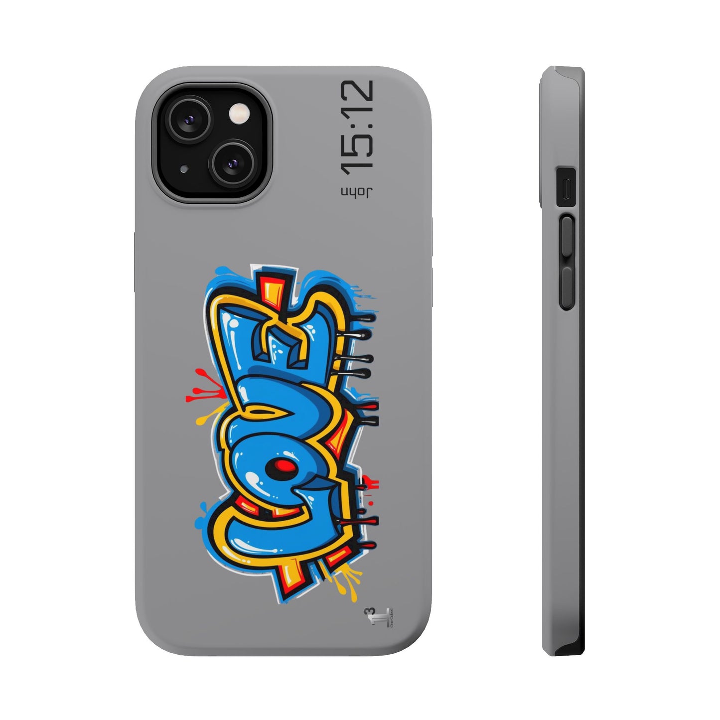 Magnetic Phone Case - Love (Grey)