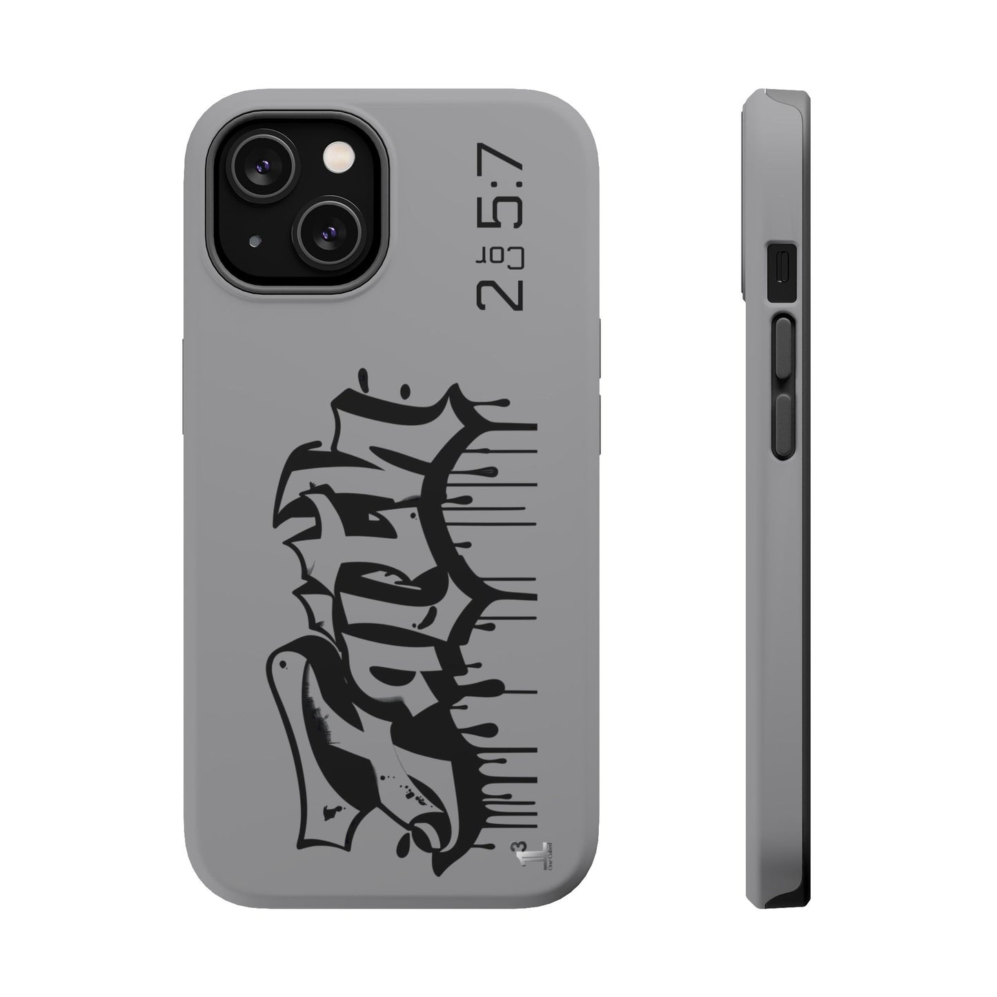 Magnetic Phone Case - Faith (Grey)