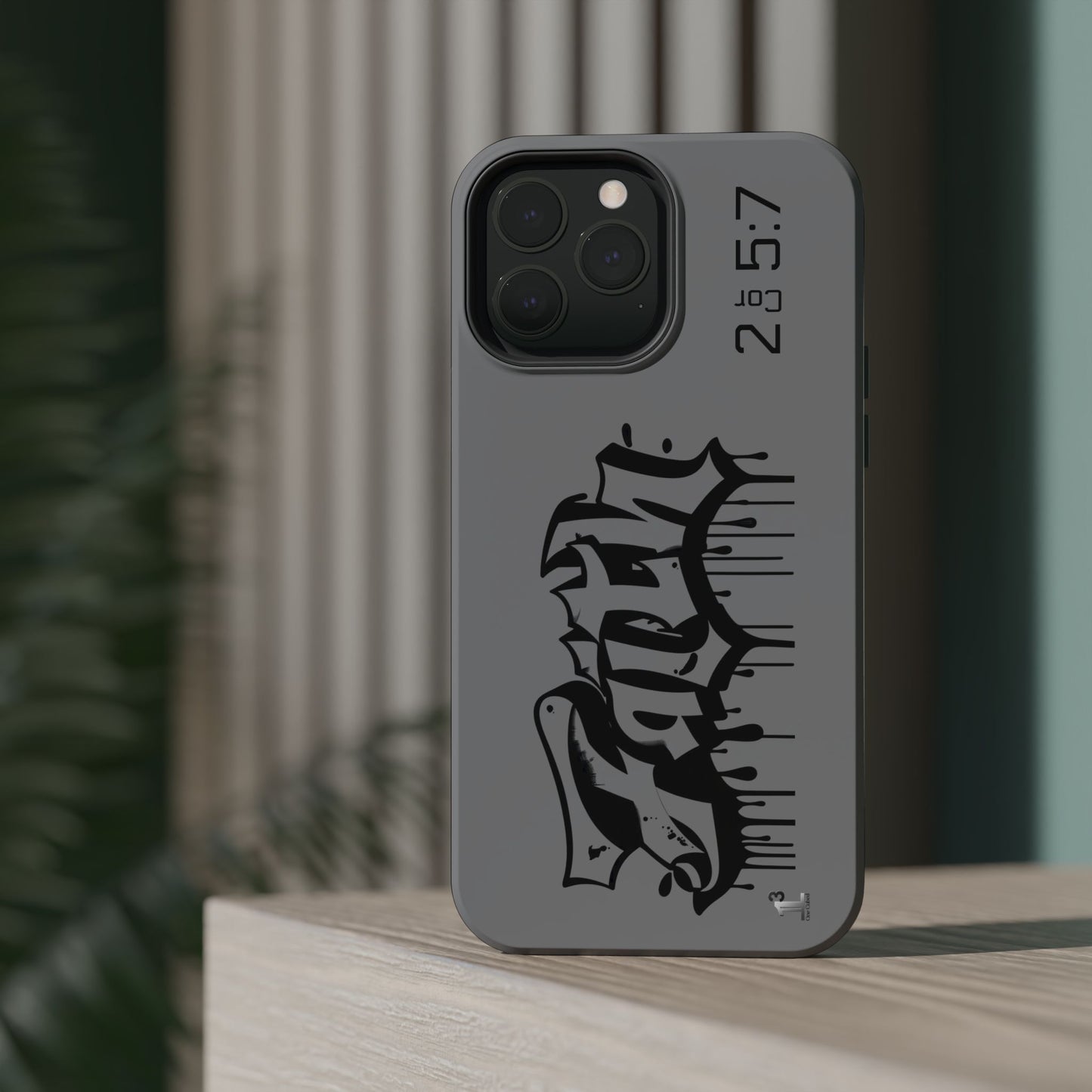 Magnetic Phone Case - Faith (Grey)