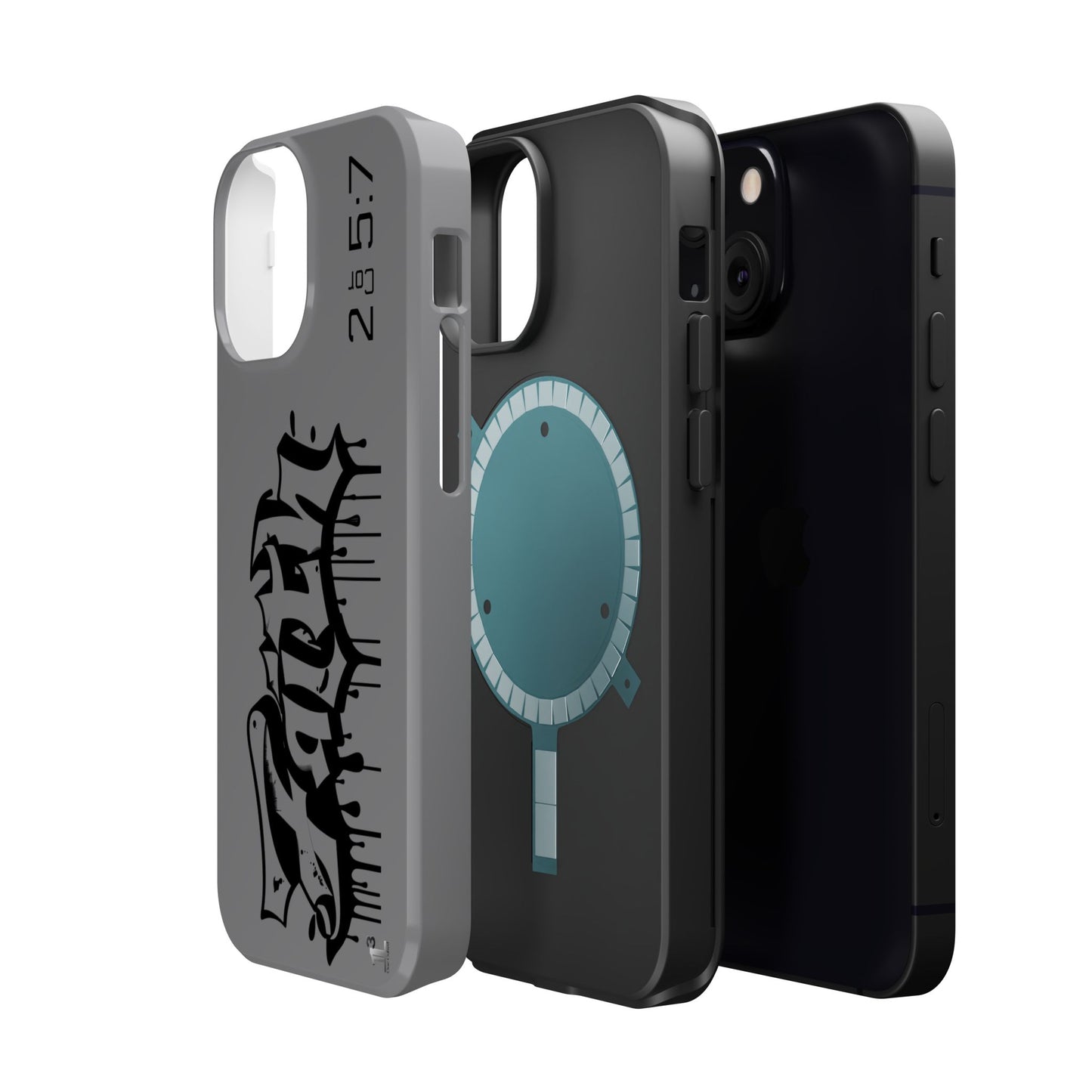 Magnetic Phone Case - Faith (Grey)