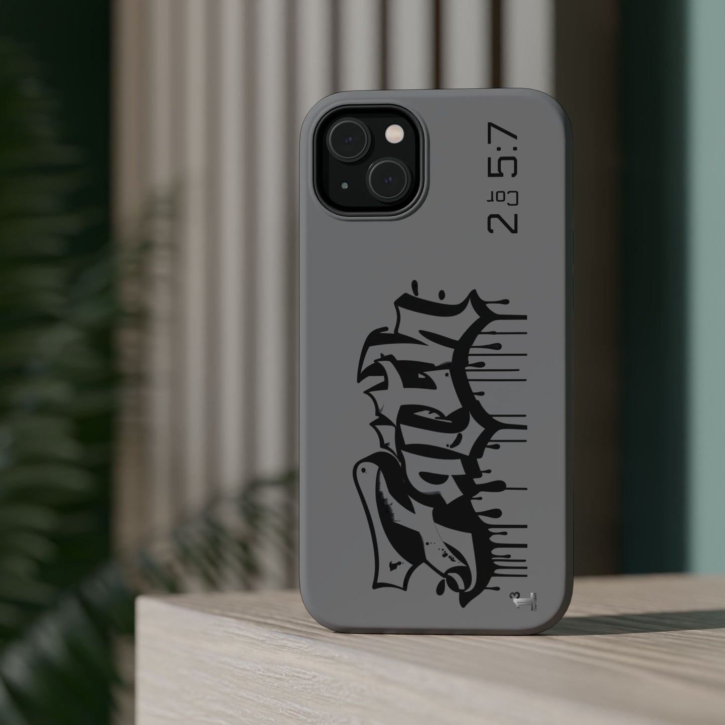 Magnetic Phone Case - Faith (Grey)