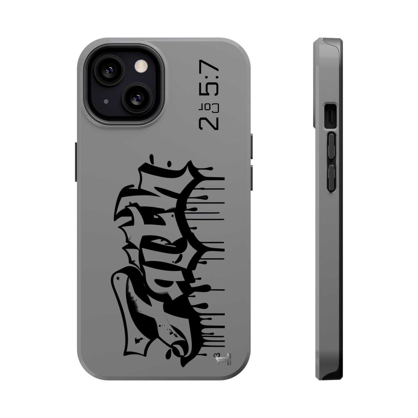 Magnetic Phone Case - Faith (Grey)