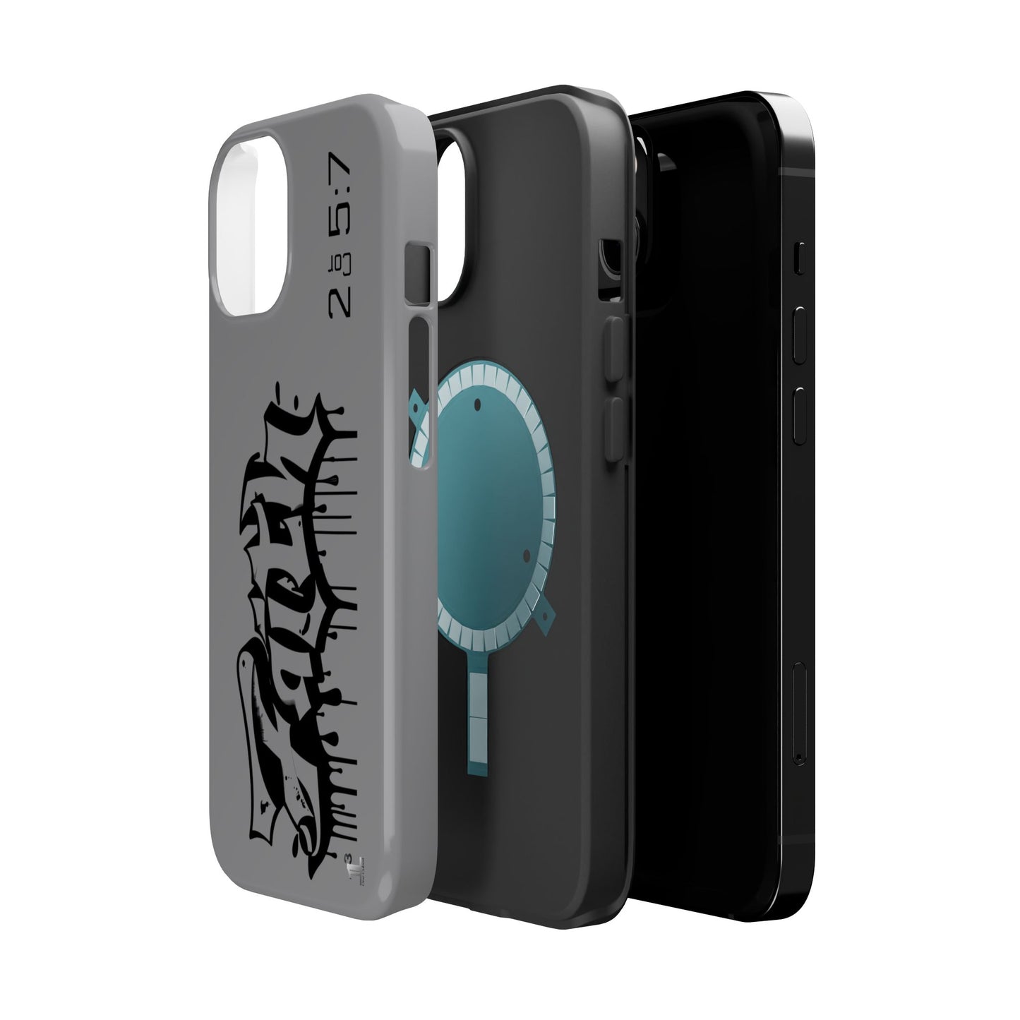 Magnetic Phone Case - Faith (Grey)