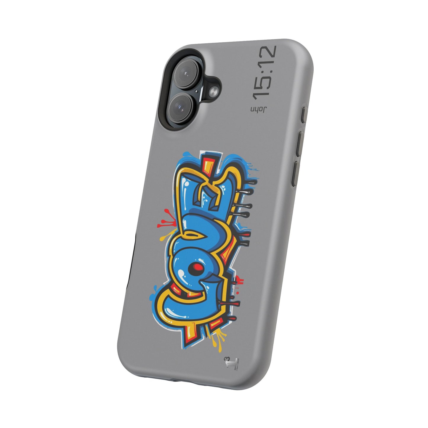 Magnetic Phone Case - Love (Grey)