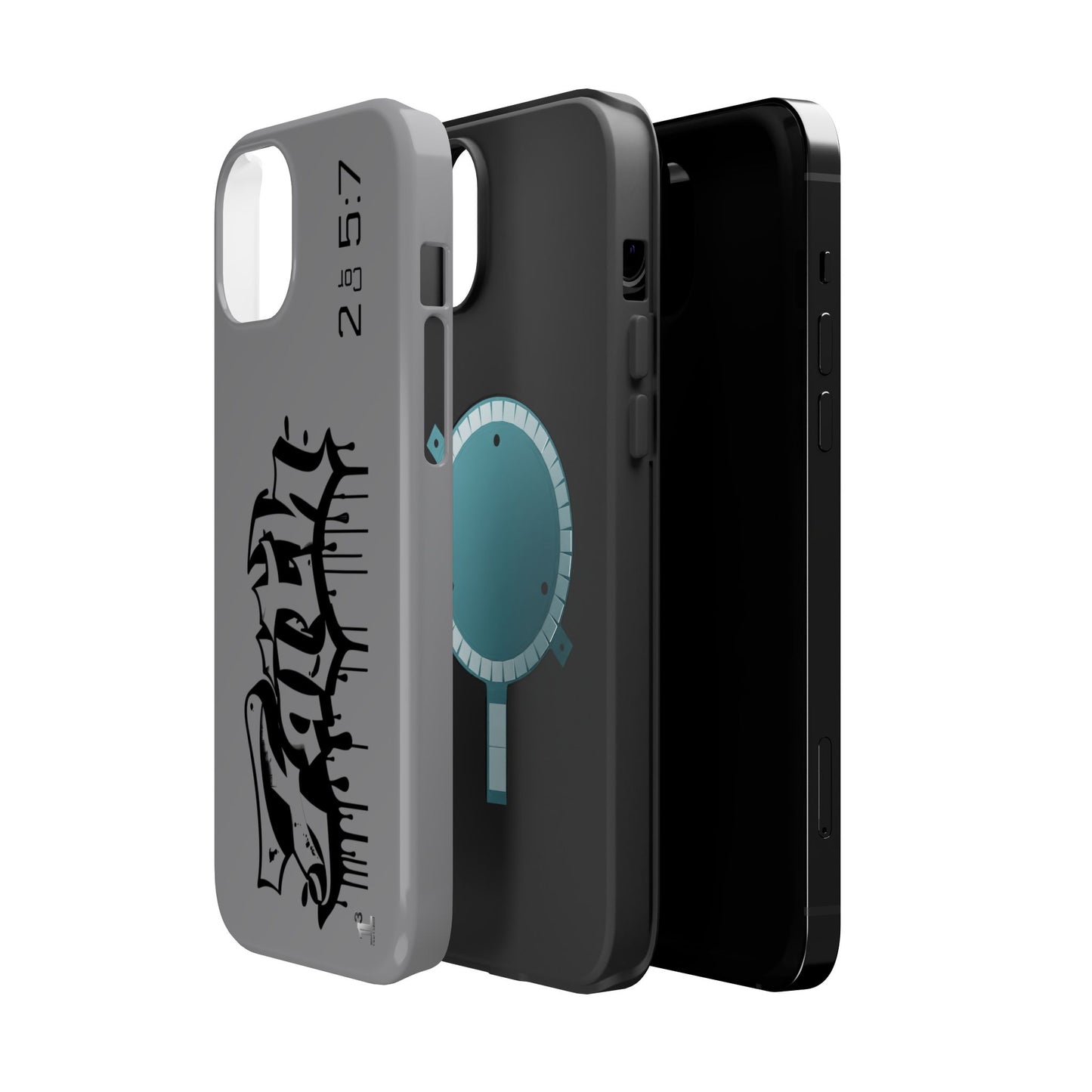 Magnetic Phone Case - Faith (Grey)