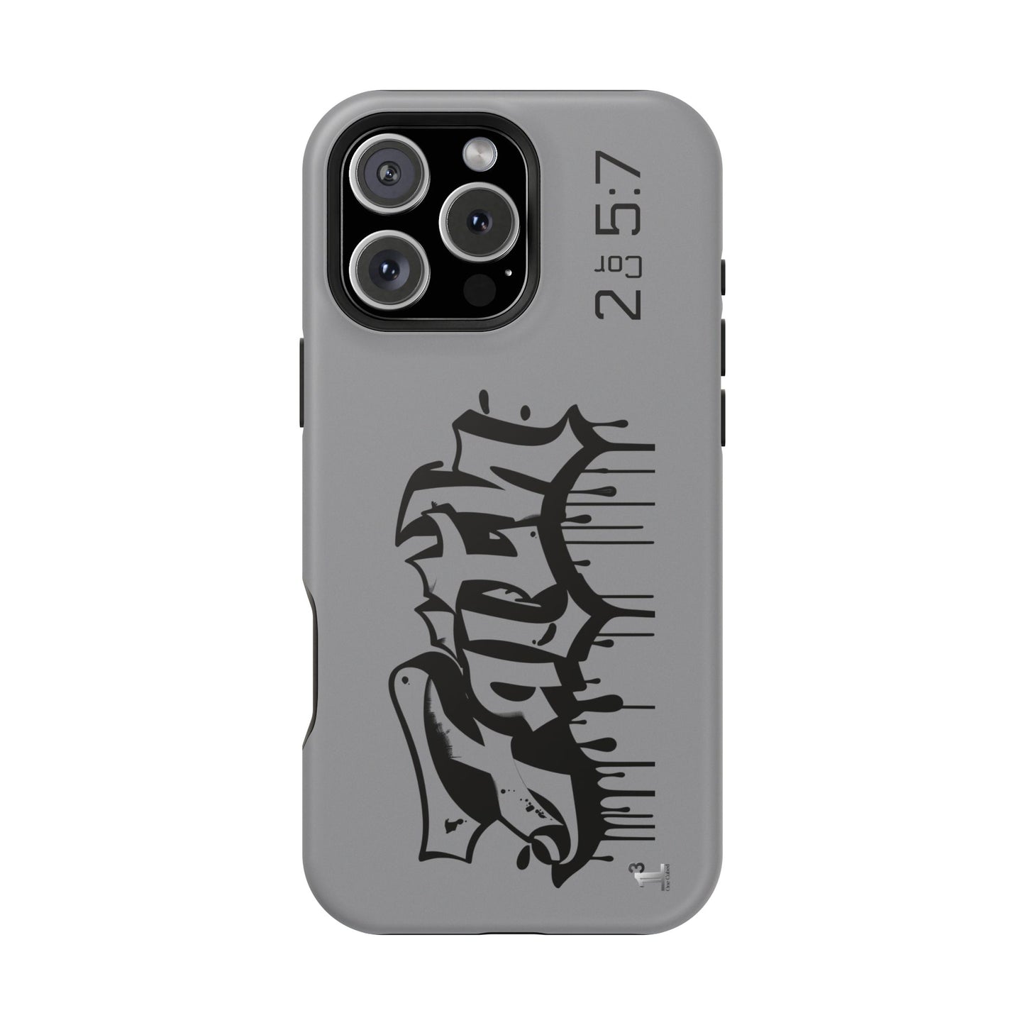 Magnetic Phone Case - Faith (Grey)