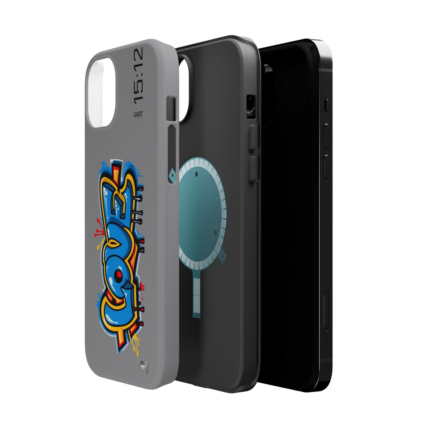 Magnetic Phone Case - Love (Grey)