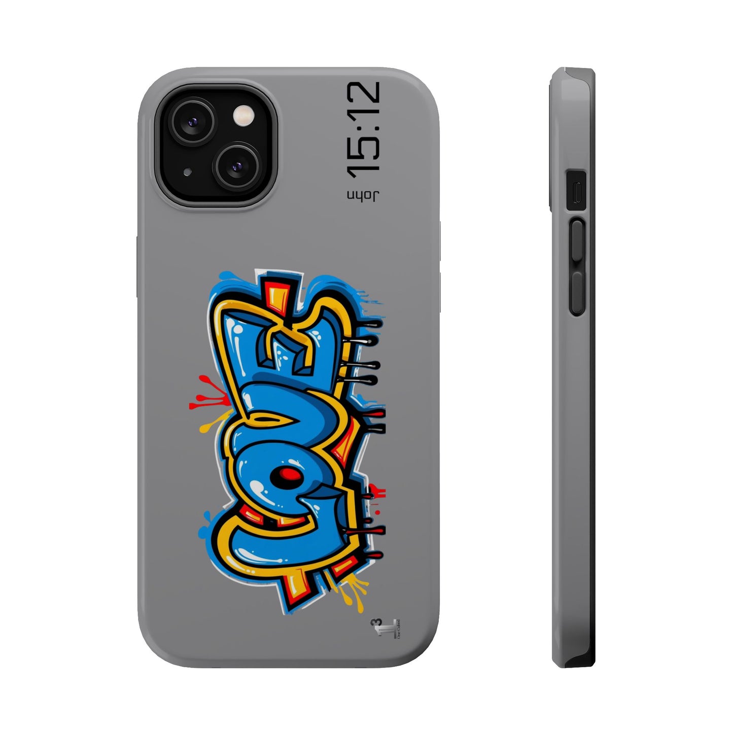 Magnetic Phone Case - Love (Grey)