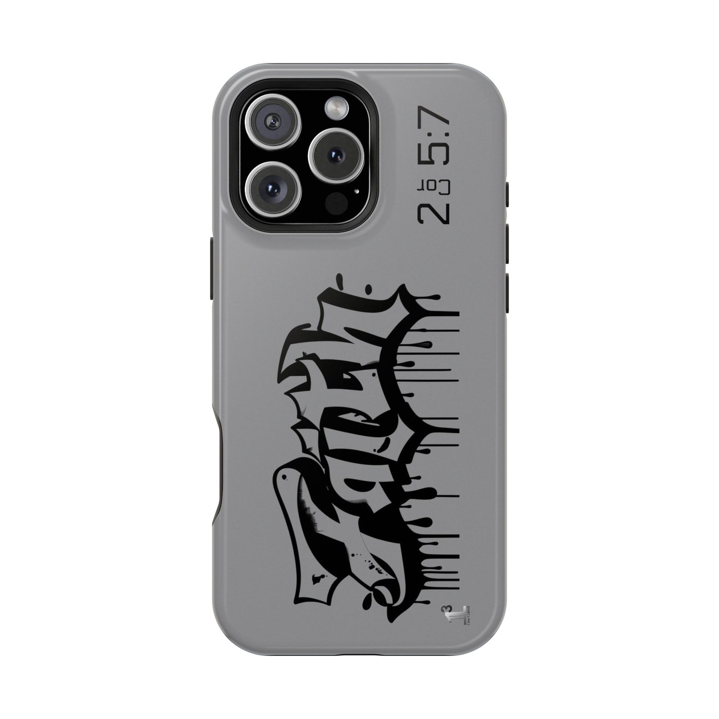 Magnetic Phone Case - Faith (Grey)