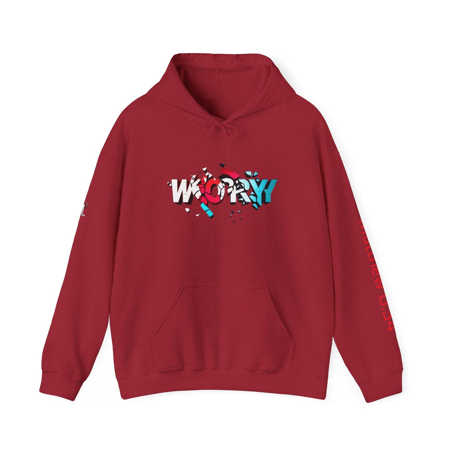 Hooded Sweatshirt - Break Away From Worry - Religious Christian Apparel