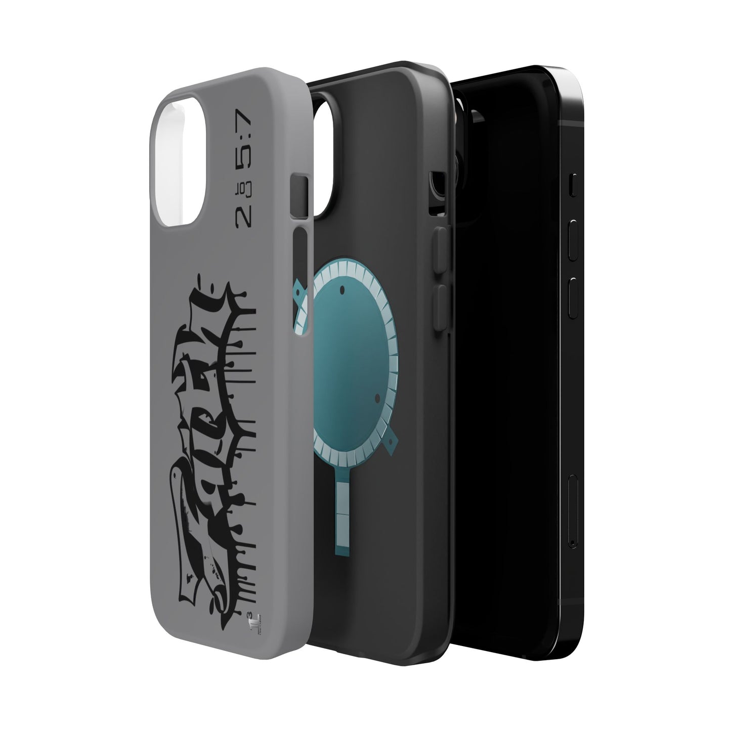 Magnetic Phone Case - Faith (Grey)