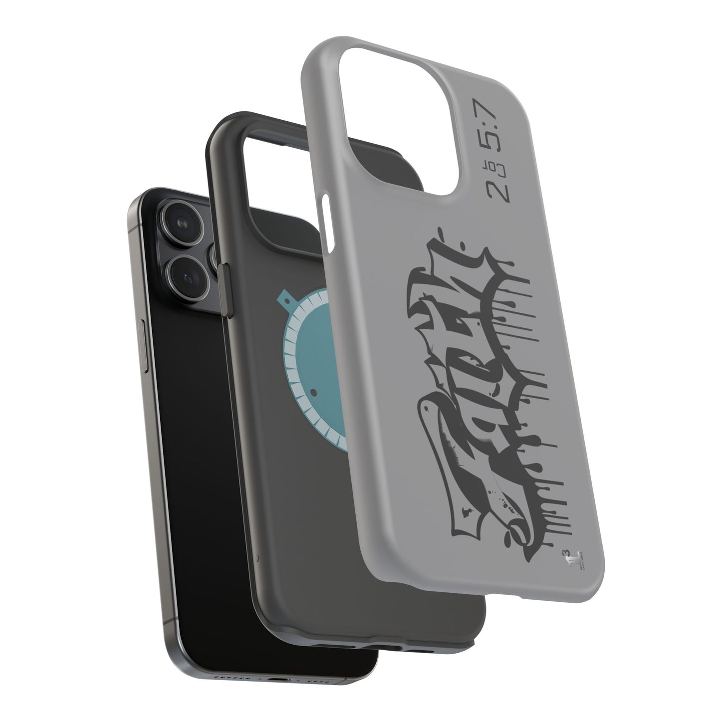 Magnetic Phone Case - Faith (Grey)