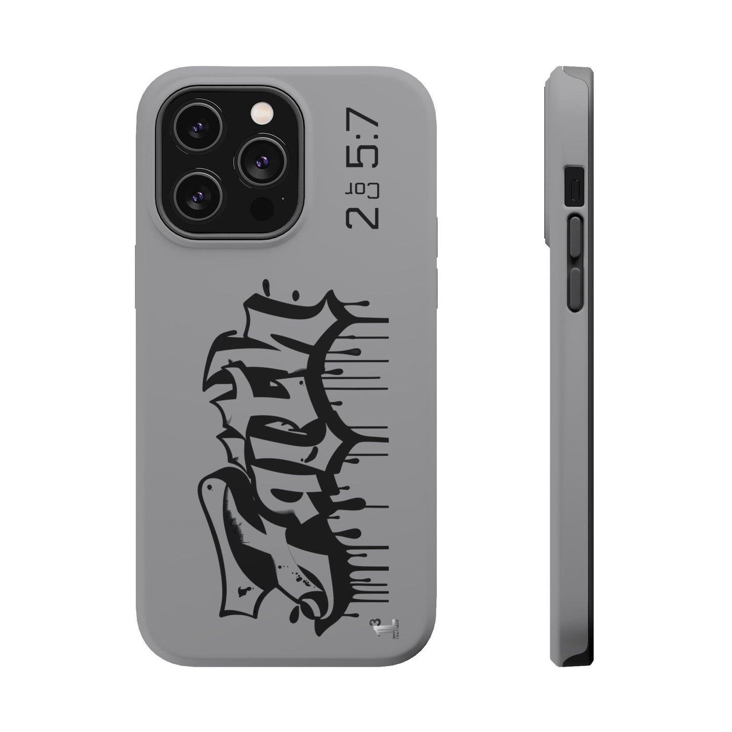 Magnetic Phone Case - Faith (Grey)