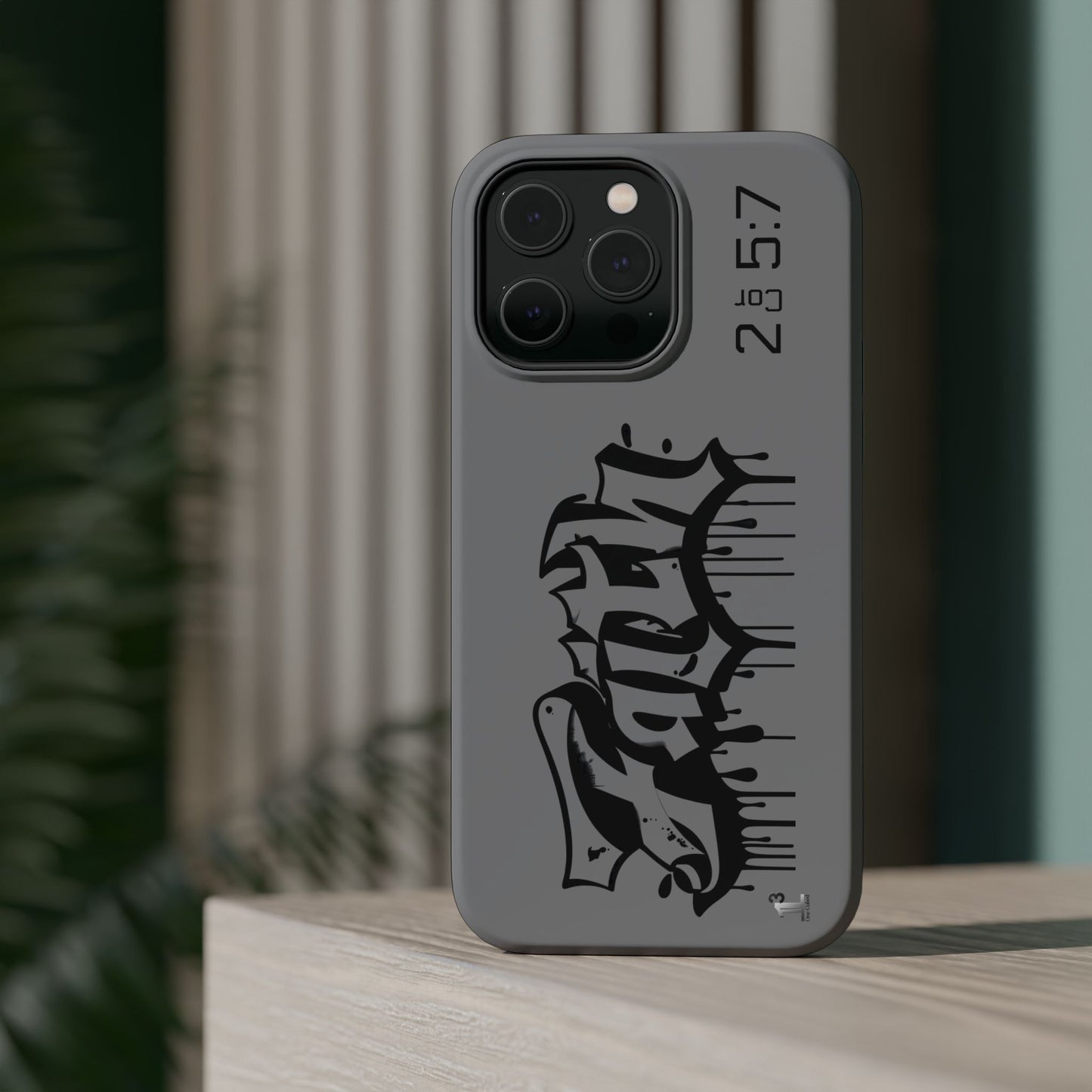 Magnetic Phone Case - Faith (Grey)