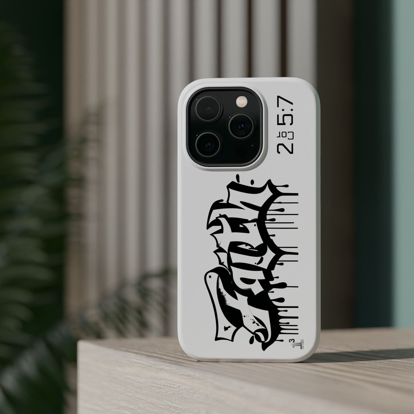 Magnetic Phone Case - Faith (White)