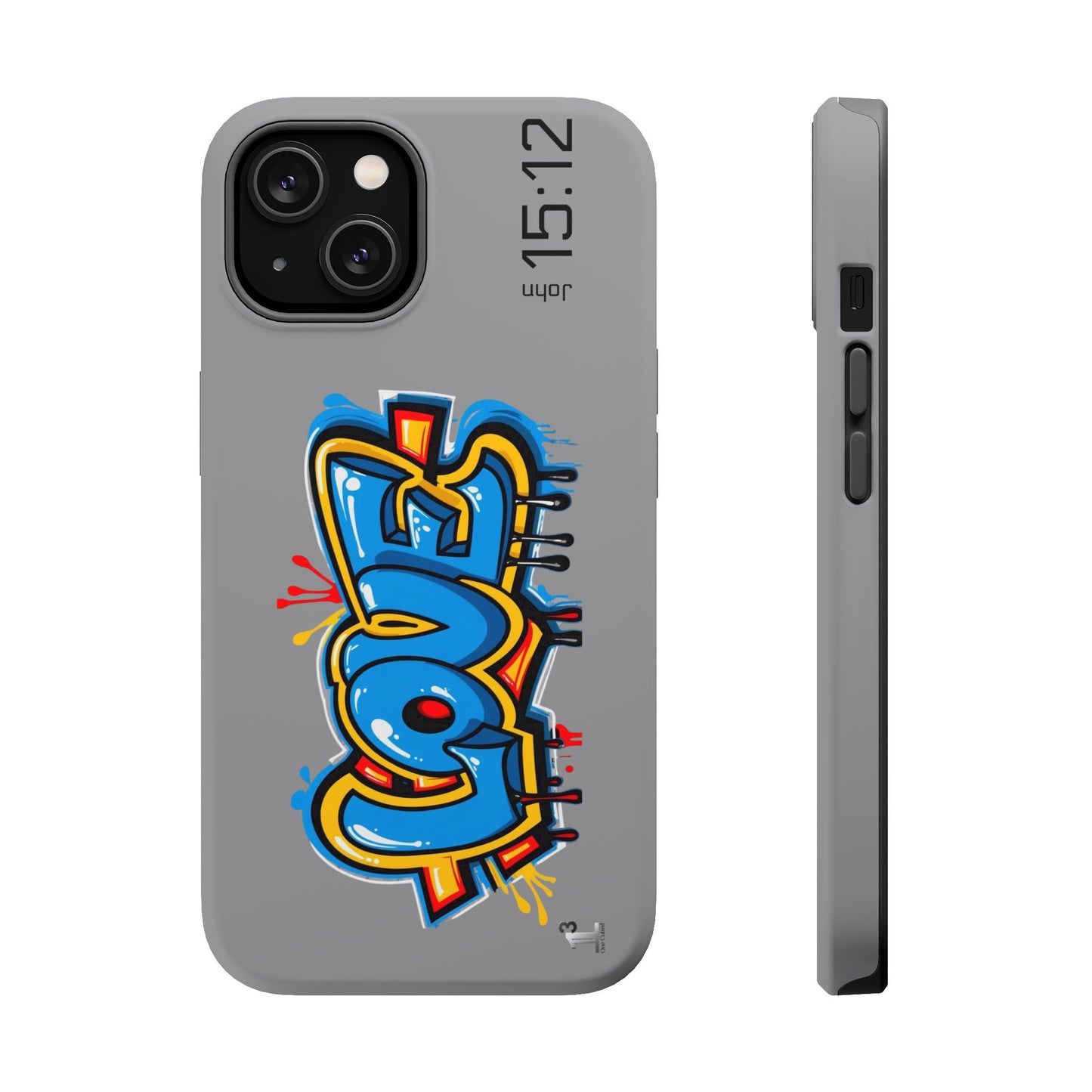 Magnetic Phone Case - Love (Grey)