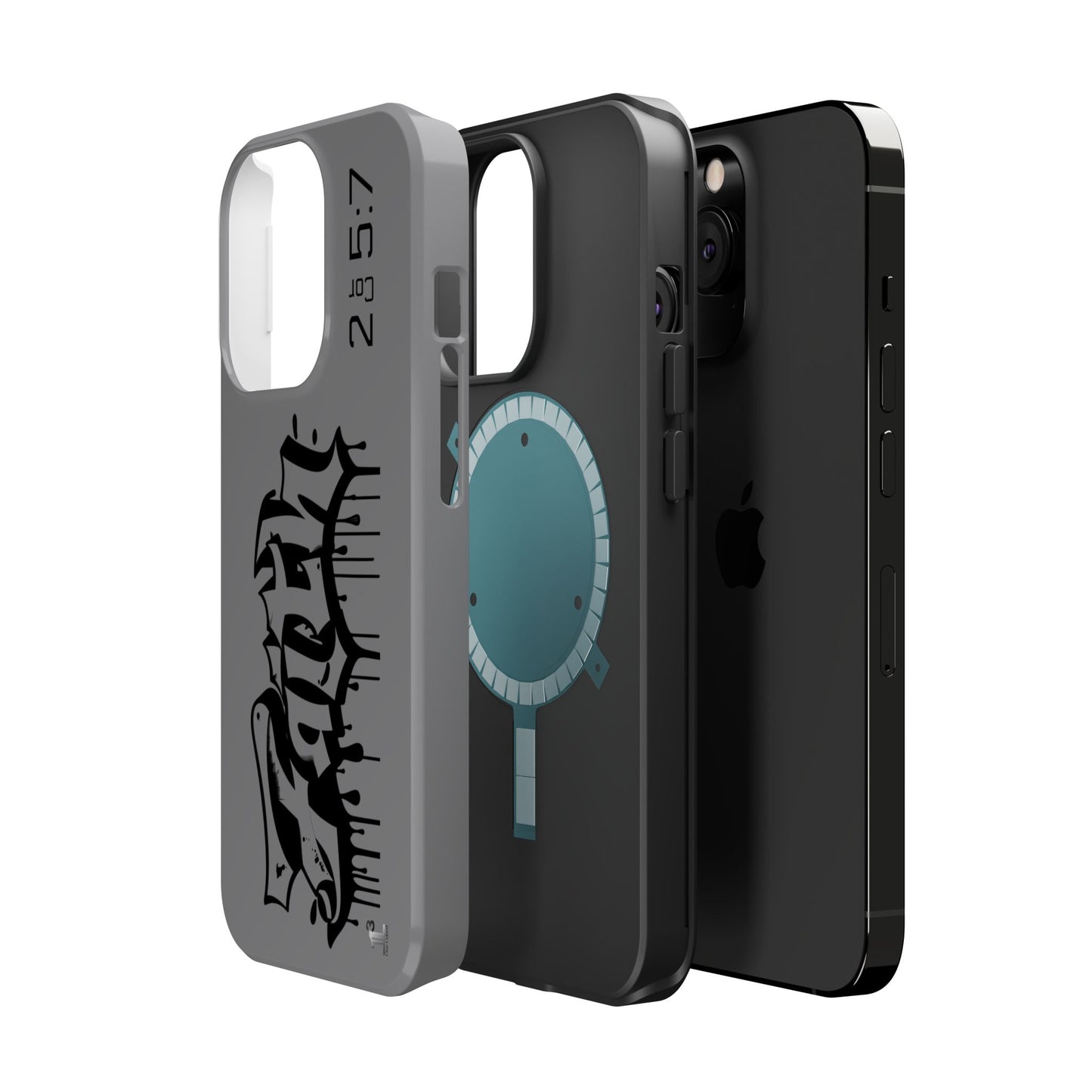 Magnetic Phone Case - Faith (Grey)